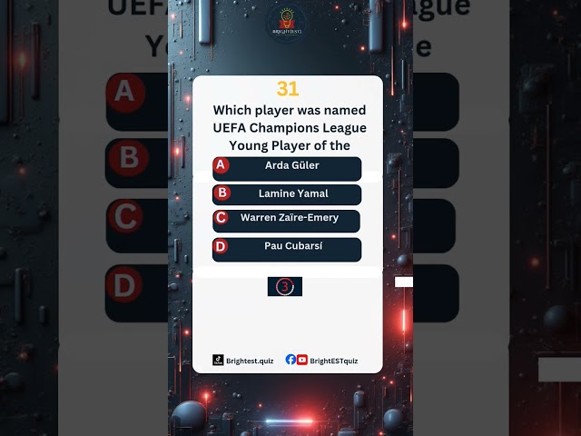 Football Quiz 2025/26 Club Season #football #quizgame #fypシ゚viral #brightestquiz #triviatime