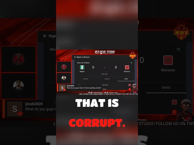 This Referee is corrupt!— 'You're seeing this cheating, God' | Nigeria VS Morocoo Reaction!