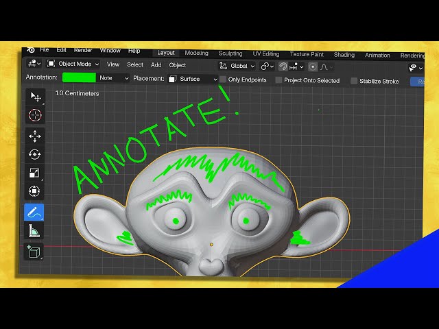 How to Use the Annotate Tool in Blender 3D