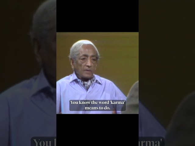 The escape from sorrow | Krishnamurti