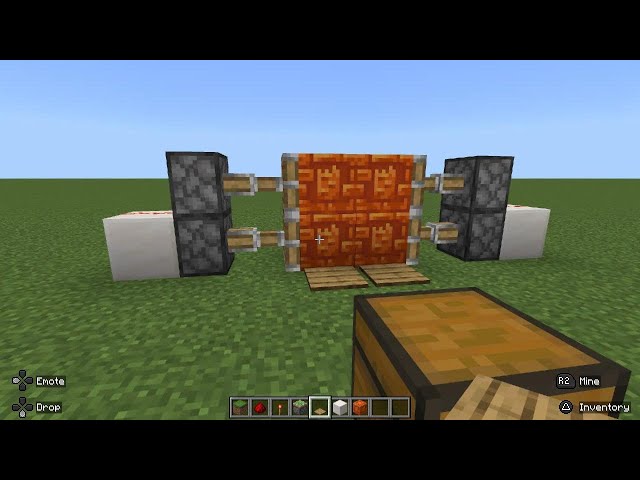 Easy Redstone Piston Door Tutorial - Minecraft (Switch, Xbox, PlayStation)
