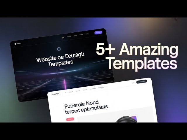 5+ Free Website Templates That Look AMAZING | HTML CSS Javascript