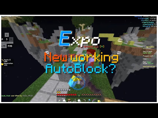 Hypixel patched autoblock? Expo Client still bypass! | Predict BlockHit