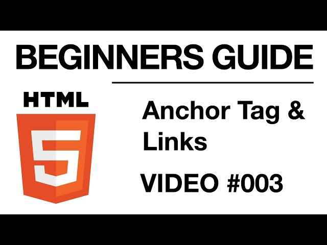 HTML Programming #003 | Anchor Tags & Links // BEGINNERS GUIDE | Self Taught Developer