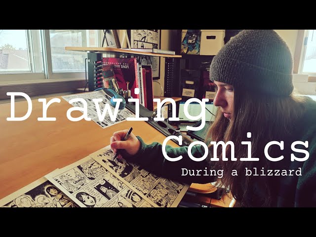 Drawing Comics ✨️ During a BLIZZARD ❄️