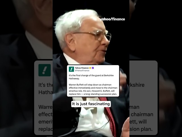 The final changing of the guard at Berkshire Hathaway. 🚨