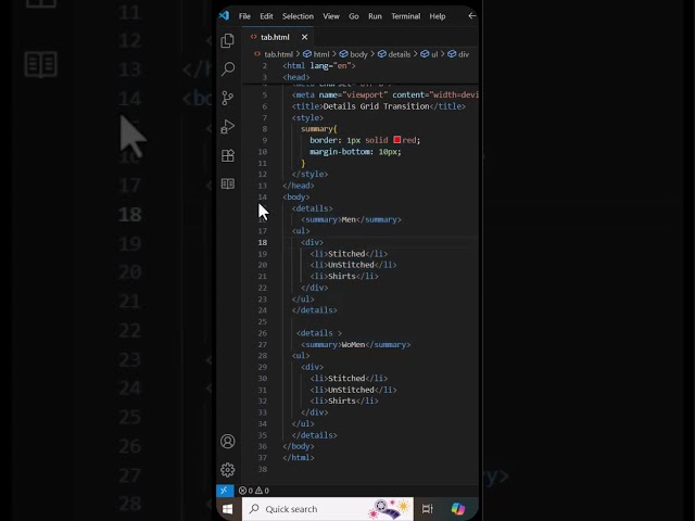 Auto Close Tabs with HTML Details & Summary