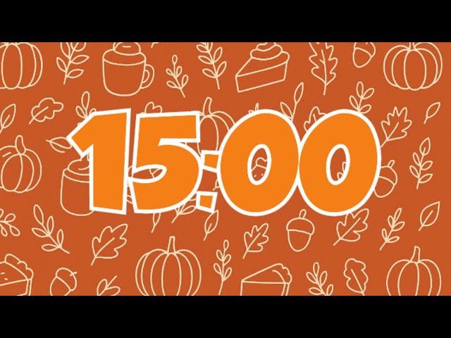 15 Minutes of Calm – Pumpkin Spice & Fall Leaves Timer ☕