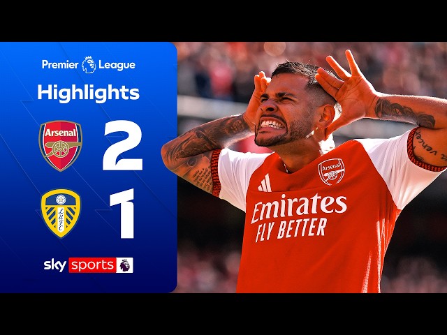 Calafiori & Guimarães on target in Arsenal comeback | Arsenal 2-1 Leeds | Premier League Highlights