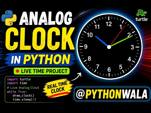 Step-by-Step: Analog Clock in Python