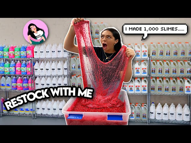 Restock my Slime Shop with Me for Black Friday 2021!!! *so much slime*