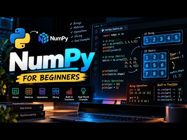 NumPy for Beginners: Master Arrays & Matrices in 15 Minutes