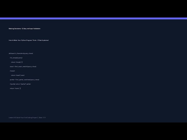 How to Make Your Python Program Think - If Else Explained | 05/41
