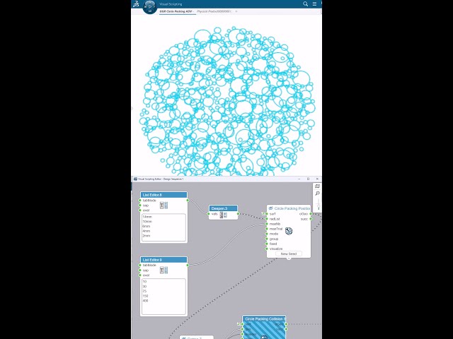 Advanced Circle Packing in CATIA Visual Scripting