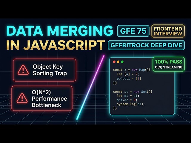 Data Merging in JavaScript | GFE 75 • Frontend Interview Deep Dive