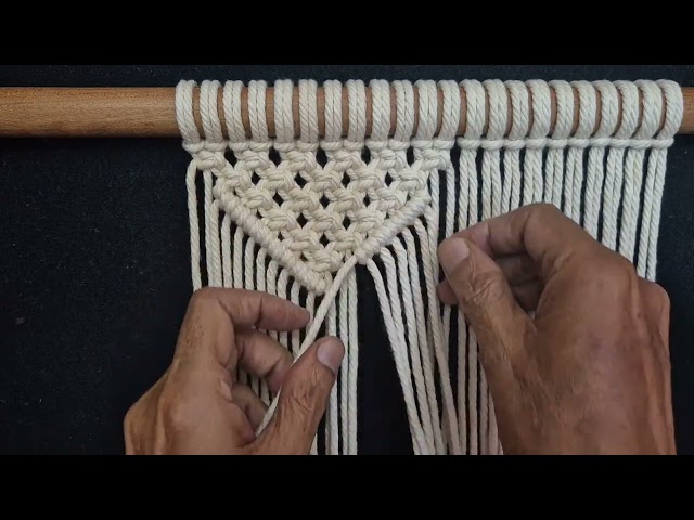 MACRAME wall hanging 4mm pure cotton #macrame #macrametutorial #wallhanging #diy #tutorial #crochet 