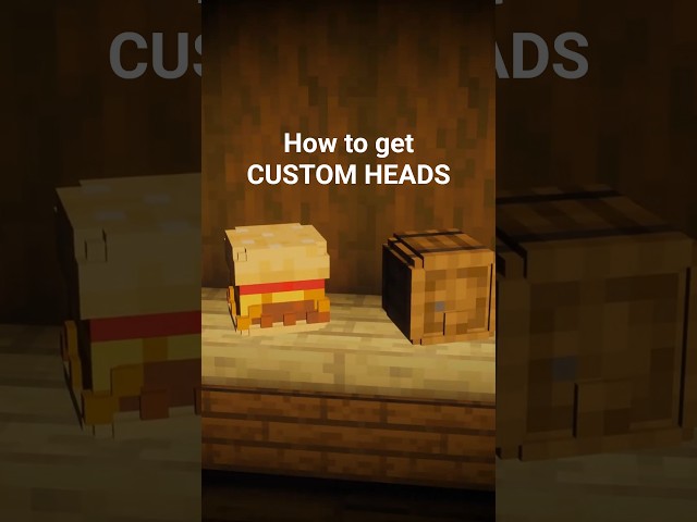 How to get custom heads in Minecraft  #minecraft #minecraftbuilding #tutorial #howto