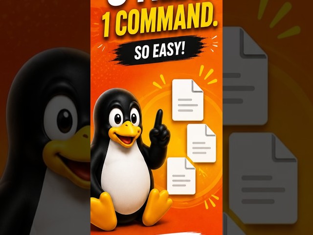 Create Multiple Files at Once in Linux! 🚀 | touch #Shorts