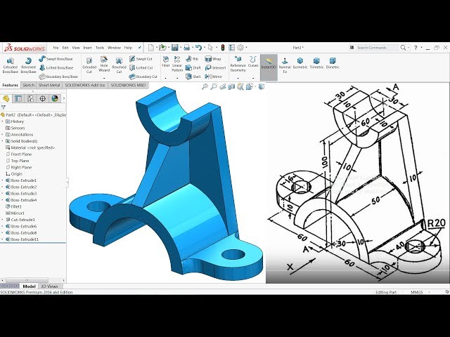 SolidWorks Tutorial for Beginners Exercise 5
