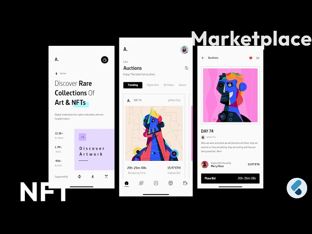Flutter NFT Marketplace UI | Flutter Web3 | Speed code