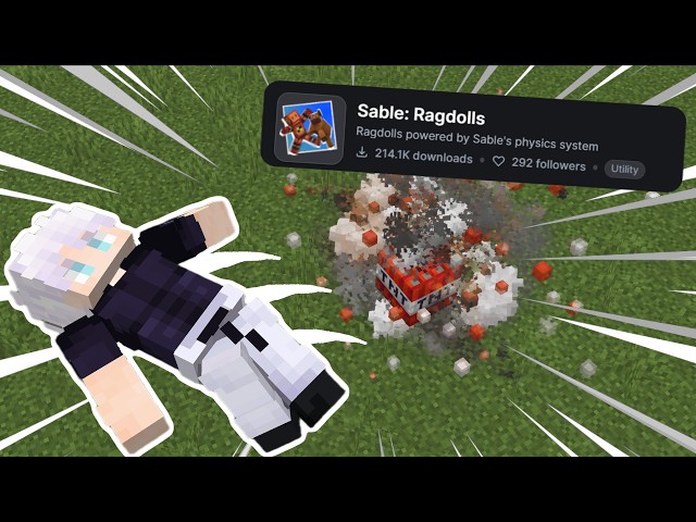 This Minecraft ragdoll mod is INSANE!!!