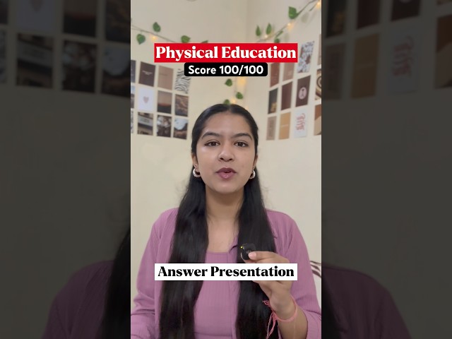 Write Physical Education Answers Like a TOPPER 😳 | Class 12 Boards