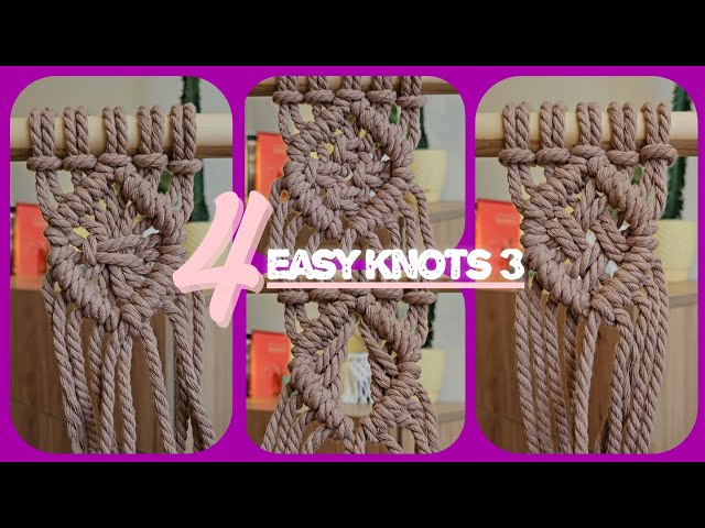 Easy Macrame Diamond Patterns | 4 Designs to Learn