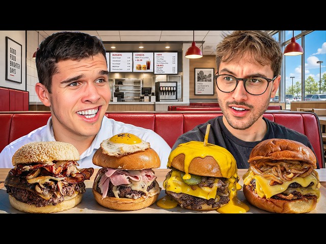 WE'RE TESTING THE BEST BURGERS FROM BURGER WEEK... (ft. Math6tv)