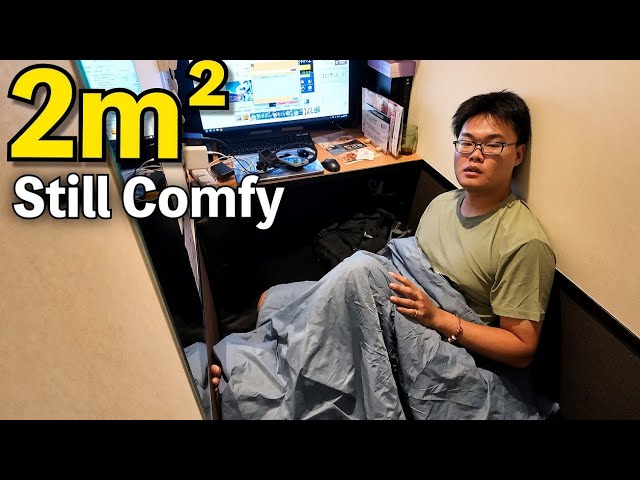 A Day in the Life of a Homeless Living in a 2m² Net Cafe🇯🇵🏠