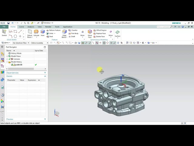 How to open ".xt" parasolid file in siemens NX