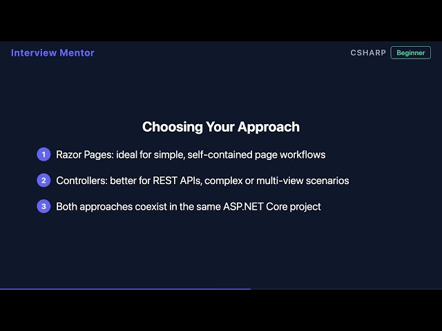 Razor Pages vs Controllers — ASP.NET Core Explained