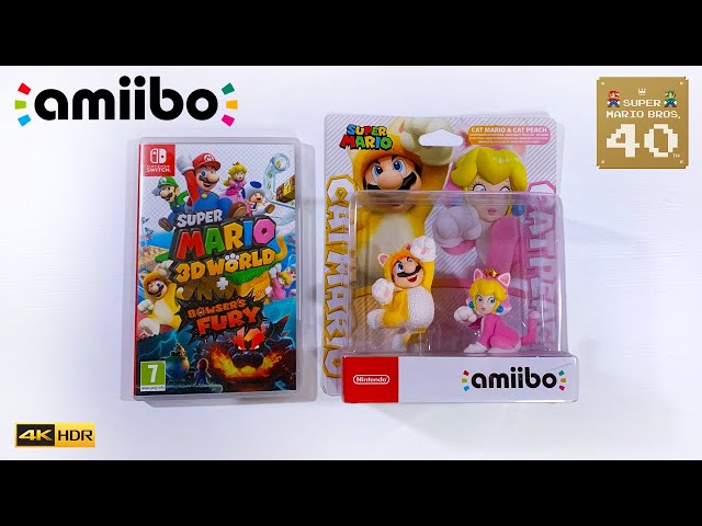 40 Days of Mario Tribute! Day 12: amiibo Cat Mario and Cat Peach Unboxing