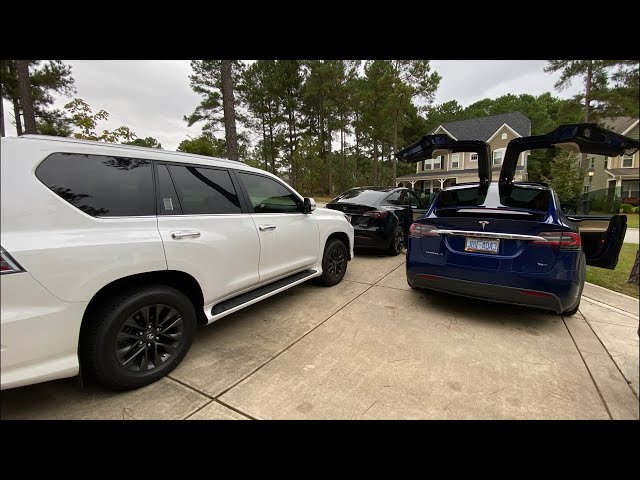 Tesla model X and Y road test