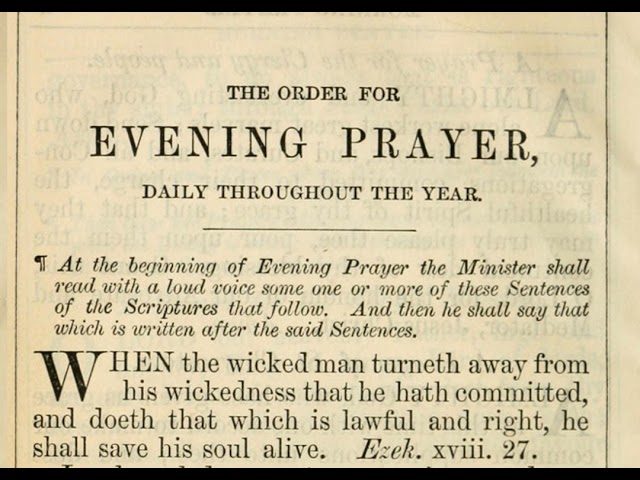 Evening  Prayer for Sep 24
