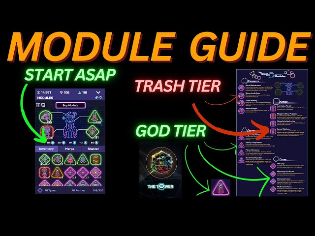 What are the best modules in the tower Mobile idle
