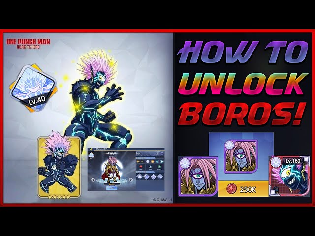 HOW TO UNLOCK BOROS + GAMEPLAY | One Punch Man Road To Hero 2.0
