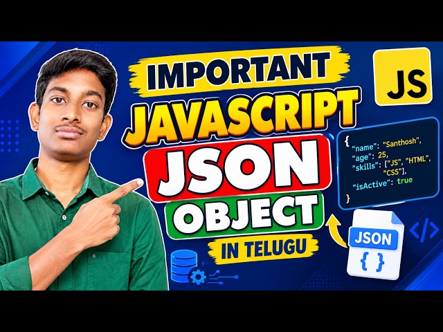 JSON Object in JavaScript Explained | JavaScript JSON Objects in Telugu