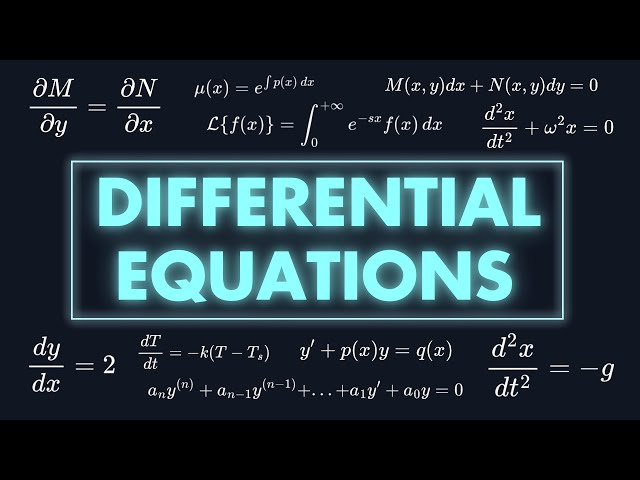 DIFFERENTIAL EQUATIONS explained in 21 Minutes