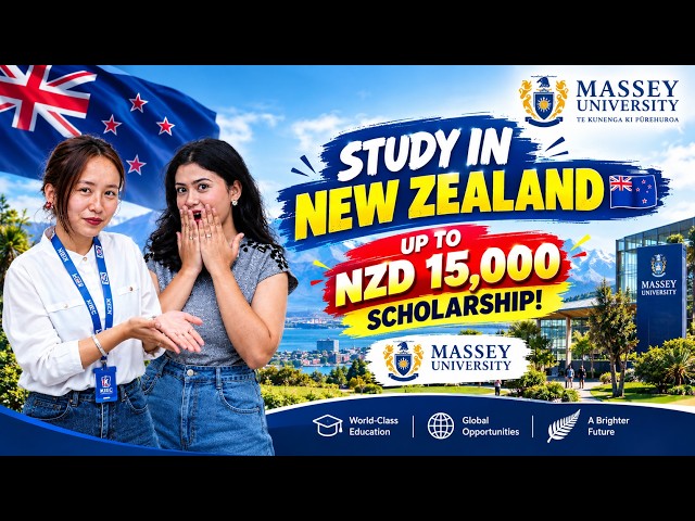 Massey University 🇳🇿 | Get Up to NZD 15,000 Scholarship for Your Studies