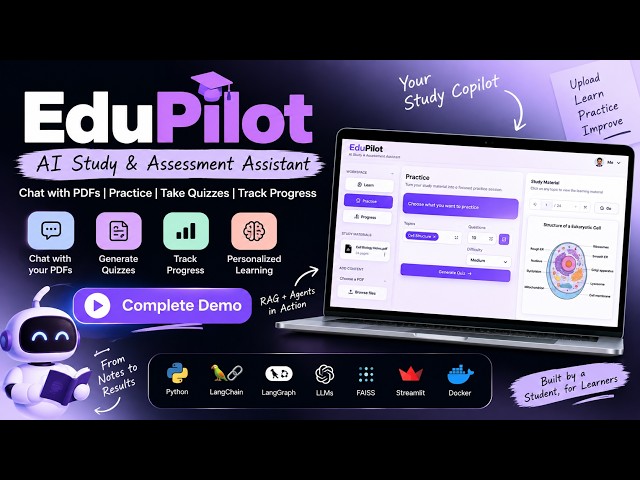 Building an AI Study Assistant | RAG + LangGraph + FastAPI + Streamlit