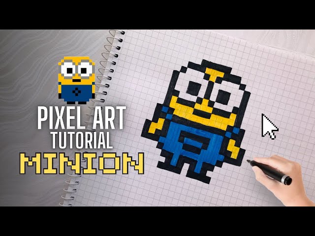 Pixel Art Tutorial: Drawing MINION Step By Step