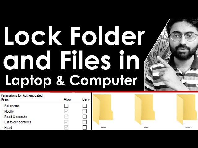 How to Lock Folder and File in Laptop and Computer