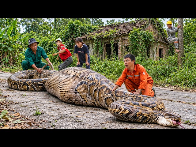 Full Video : Giant Python Found Near an Abandoned House | Villagers Face a Terrifying Giant Snake 🐍
