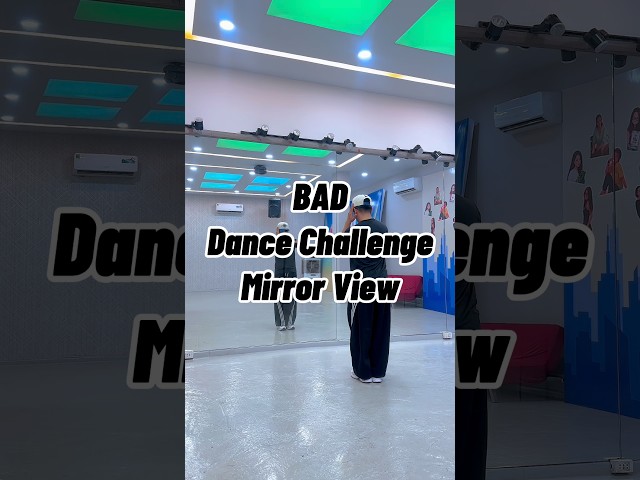 BAD Dance Challenge | Mirror View Tutorial #tiktokdancechallenge