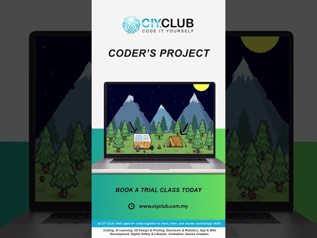 A camping adventure brought to life with code! ⛺🔥💻