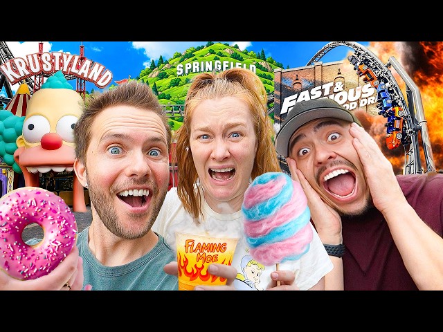 Tasting VIRAL Theme Park Food & Riding Coasters!!! Universal Studio’s Hollywood FAST & FURIOUS Ride!