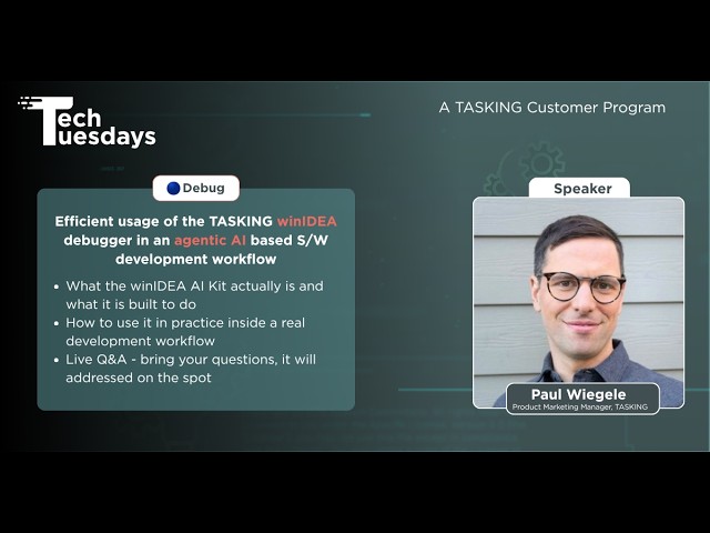 Agentic AI Debugging with TASKING winIDEA