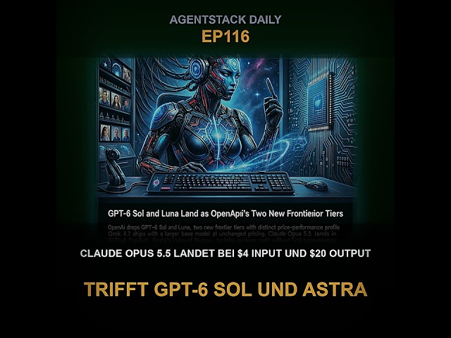 Folge 116: Claude Opus 5.5 landet bei $4 Input und $20 Output, trifft GPT-6 Sol und Astra | Agent...