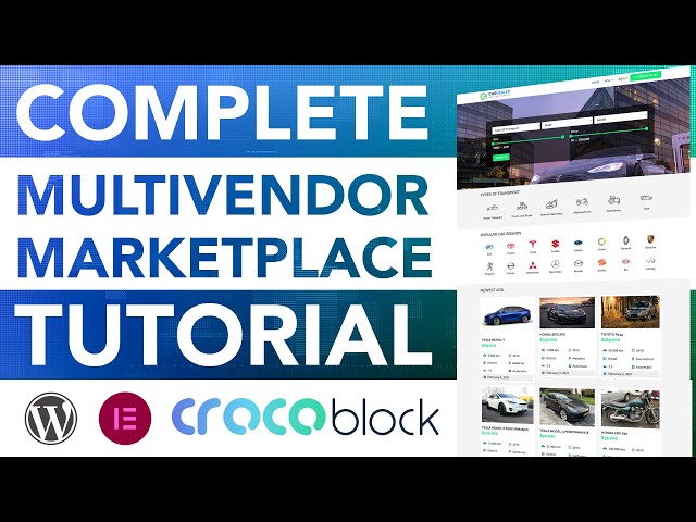 Create a MultiVendor eCommerce Marketplace Website