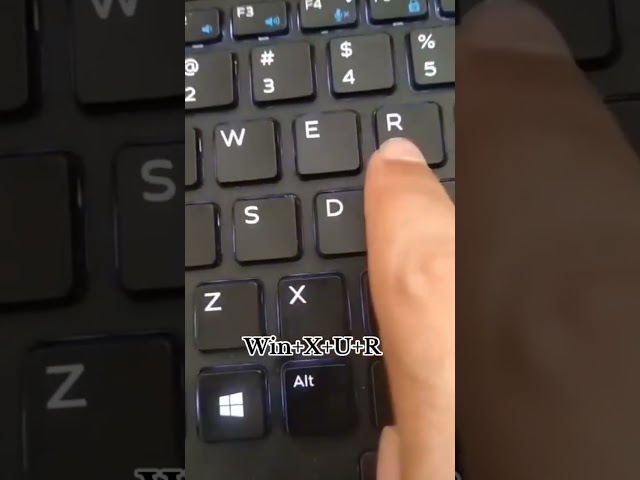 Short cut key for restart your Laptop / Computer
